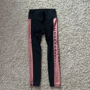 Under Armour Women’s XS Black and Pink Leggings